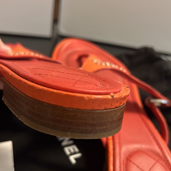 Authentic Chanel logo mules - Picture 9 of 16